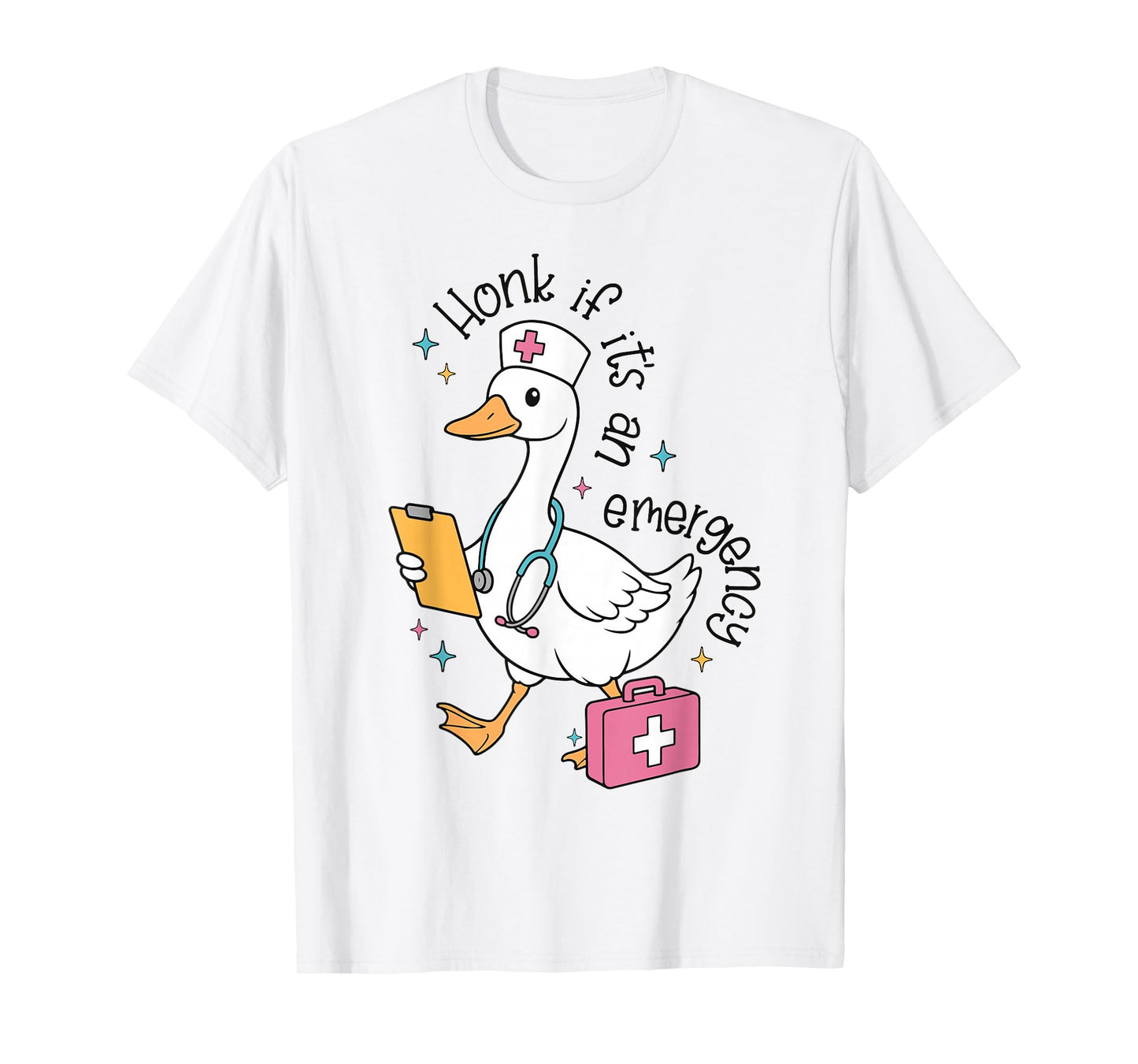 Honk IF It's An Emergency Silly Goose Registered Nurse T-Shirt