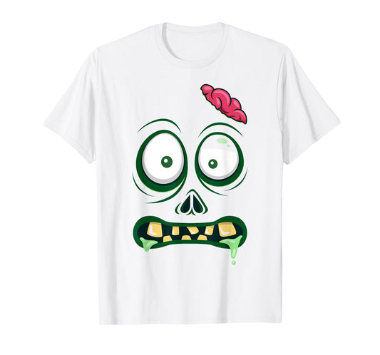 Monster Face Halloween Matching Costume Zombie Men Women Kid T-Shirt