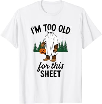 Spooky Adult Halloween Bigfoot Costume T-Shirt