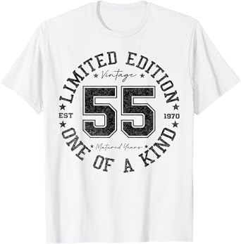 55 Year Old Gifts Vintage 1970 Limited Edition 55th Birthday T-Shirt