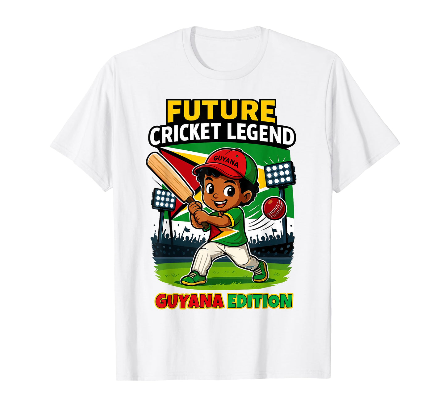 Future Cricket Legend Guyana Edition Boy for Boys Kids T-Shirt