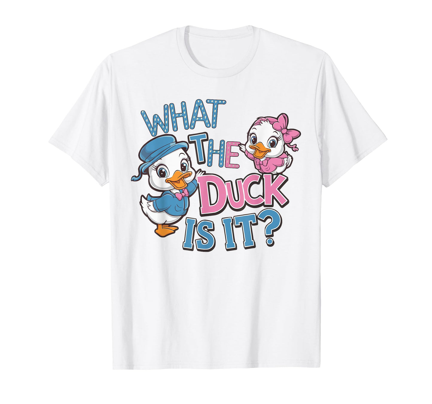 What the Duck Is It Gender Reveal Baby Shower Party T-Shirt