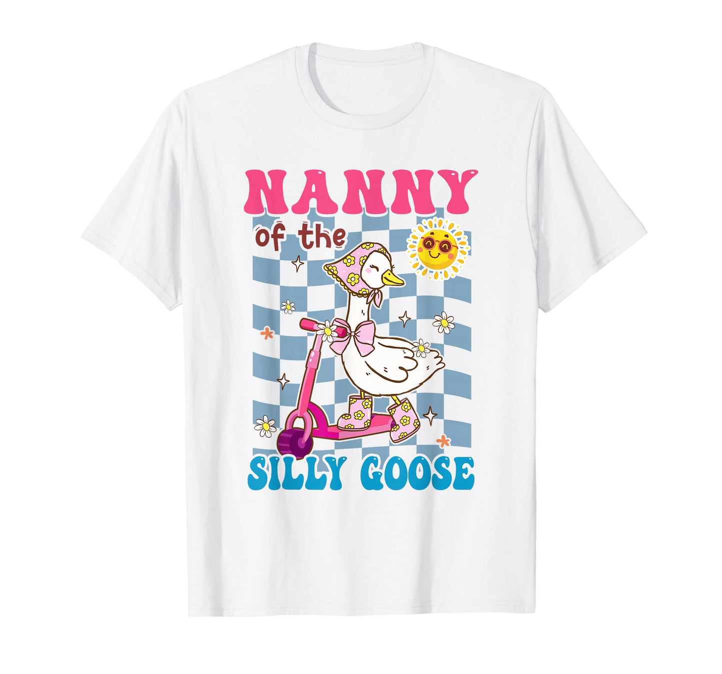 Nanny of The Silly Goose First Birthday Family Matching T-Shirt