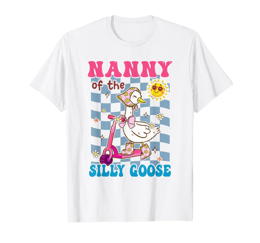 Nanny of The Silly Goose First Birthday Family Matching T-Shirt