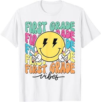 1st Grade For Girls Boy Teacher First Grade Back to School T-Shirt