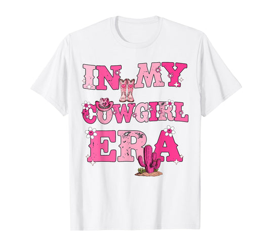 In My Cowgirl Era Retro Groovy Western Rodeo Cowgirl Cute T-Shirt