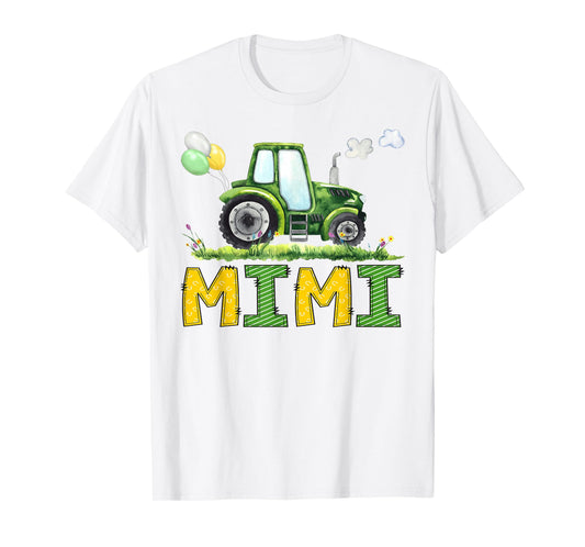 Mimi of The Birthday Boy Tractor Farm Truck Matching T-Shirt