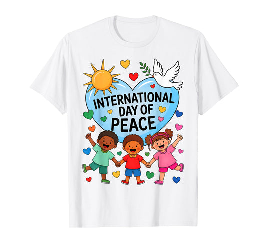 International Day of Peace World Peace Day September 21 Kids T-Shirt