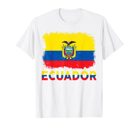 Kids Ecuador Flag Ecuadorian Hispanic Heritage Men Boy Women T-Shirt
