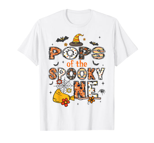 Pops Of The Spooky One Halloween Retro Vintage T-Shirt
