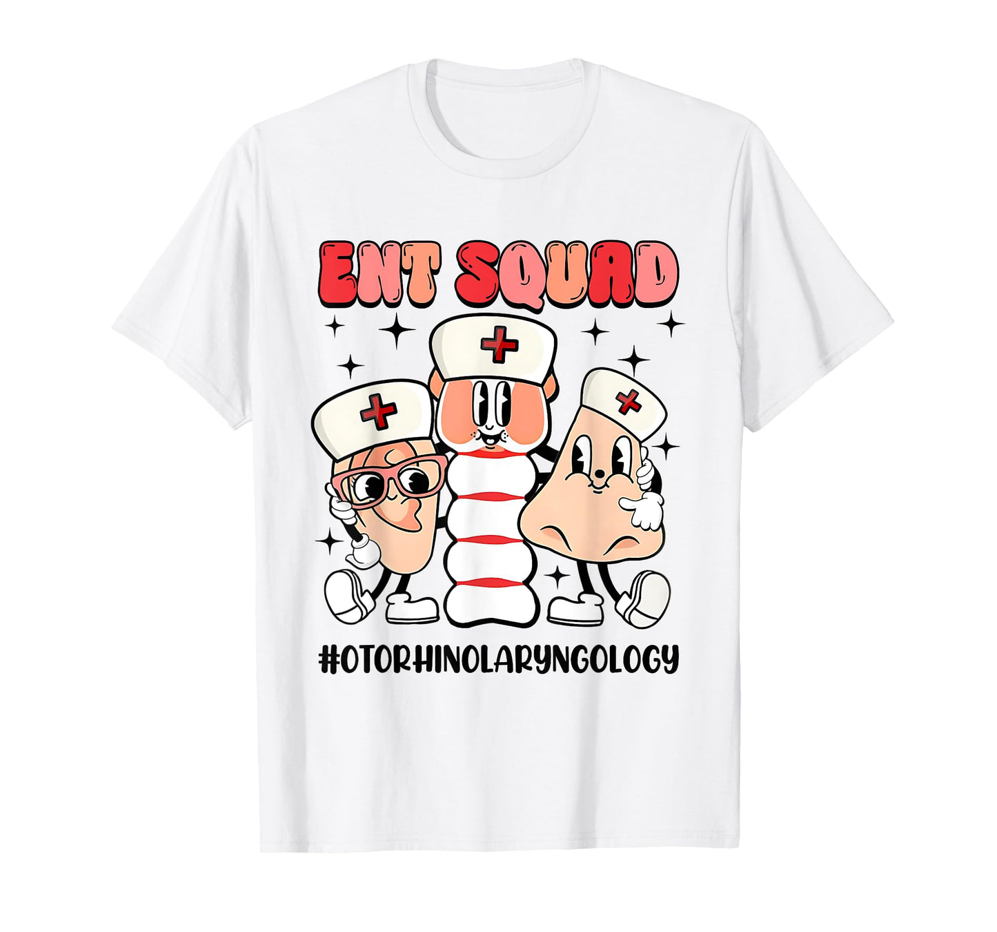 Ent Squad Otorhinolaryngology Tee Retro Style For Doctors T-Shirt