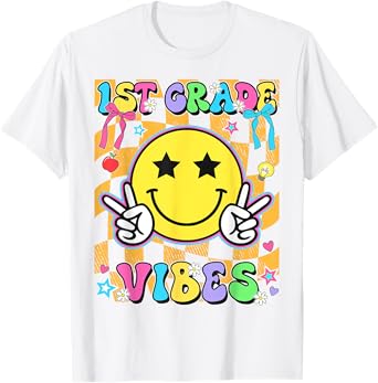 Cute First Grade Teacher 1st Grade Boys Girls Back to School T-Shirt