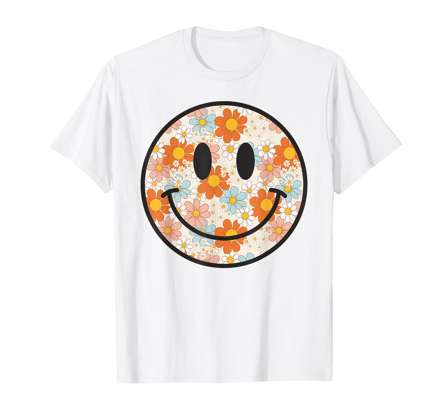 Happy Retro Daisy Smile Face Preppy Aesthetic Men Women Kids T-Shirt