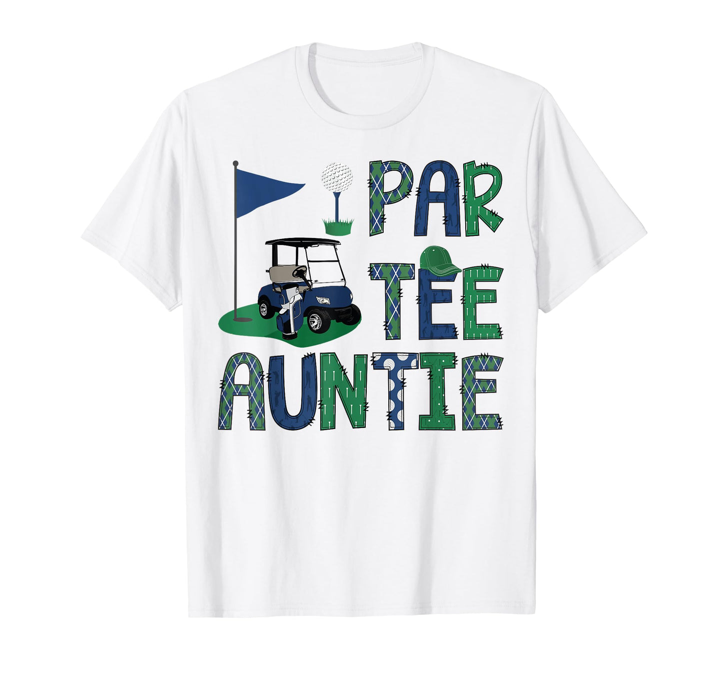 Par-Tee Auntie Golf Lover Birthday Party Family Matching T-Shirt