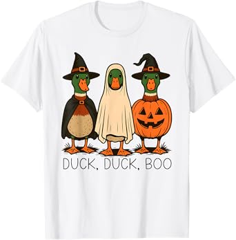 Duck Duck Boo Funny Halloween Costume Duck T-Shirt