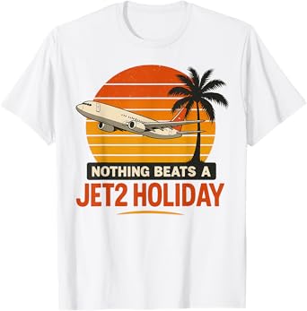 Funny Retro Nothing Beats A Jet2 Holiday Design Vintage T-Shirt