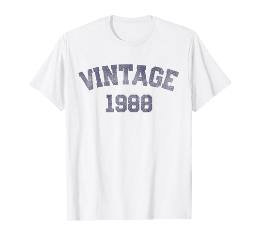 Vintage - 1988 37th Birthday Men Women Bday 37 Years Old T-Shirt