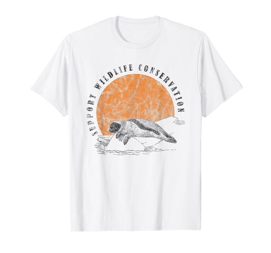 Vintage Wildlife Conservation Baby Seal Lover Gift T-Shirt