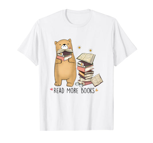 Read More Books Reading Book Lovers Bear T-Shirt