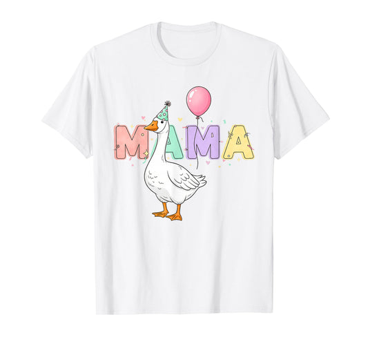Mama Goose Silly Goose Matching Family 1st Birthday T-Shirt