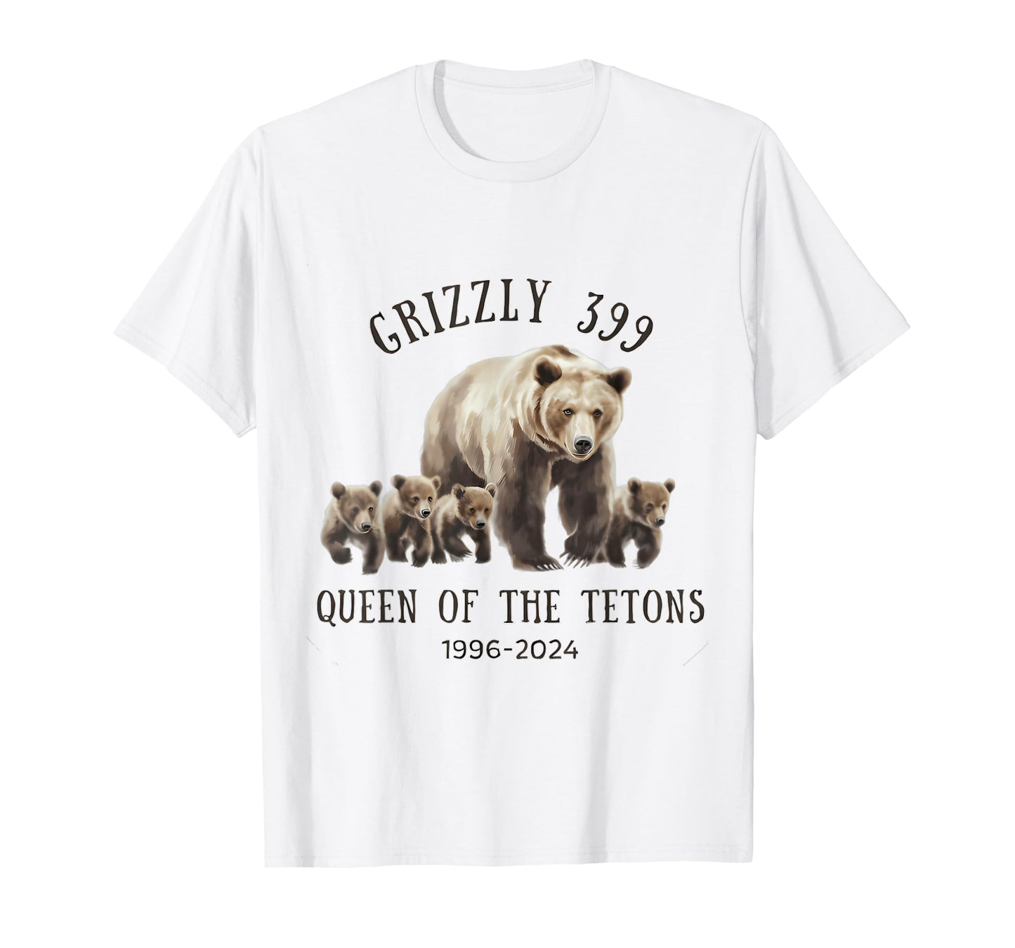 Grizzly 399 Queen Of The Tetons National Park Bear T-Shirt