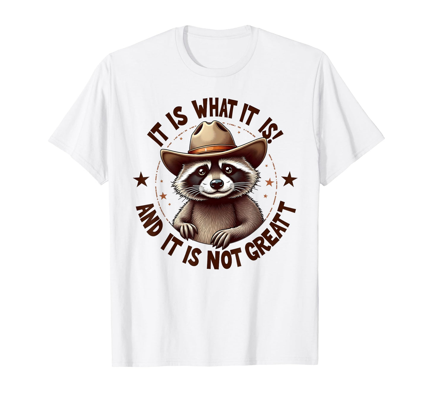 It Is What It Is And It Is Not Great Raccoon Lovers Vintage T-Shirt