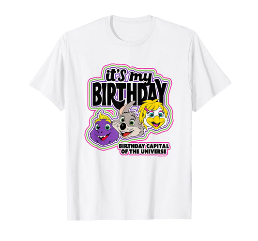 Chuck E. Cheese Birthday Capital Of The Universe Vintage T-Shirt