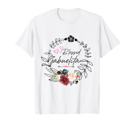 Blessed abuelita Floral est 2025 funny floral mother's day T-Shirt