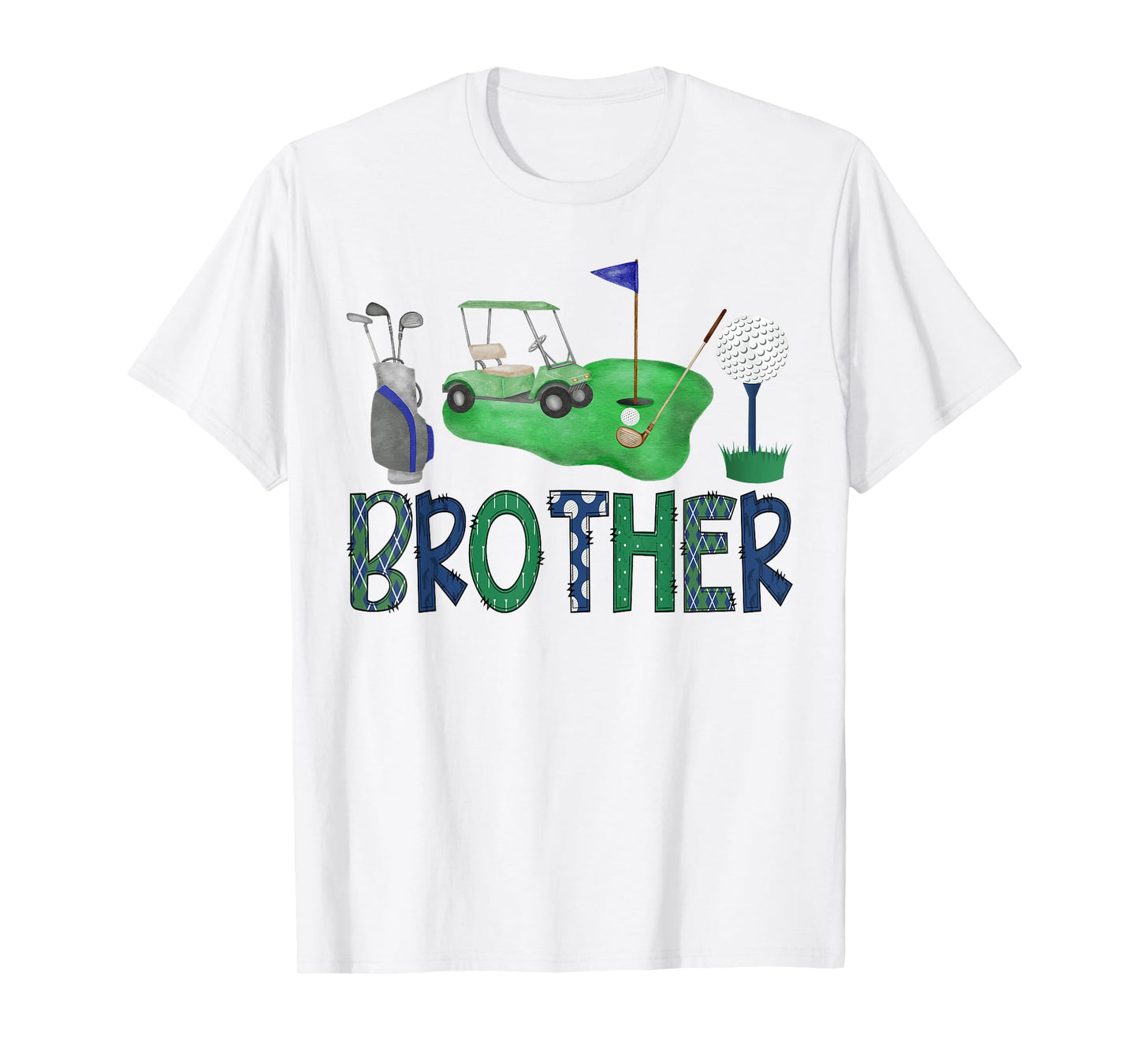 Brother Of The Birthday Boy Hole in One Golf Sport Matching T-Shirt