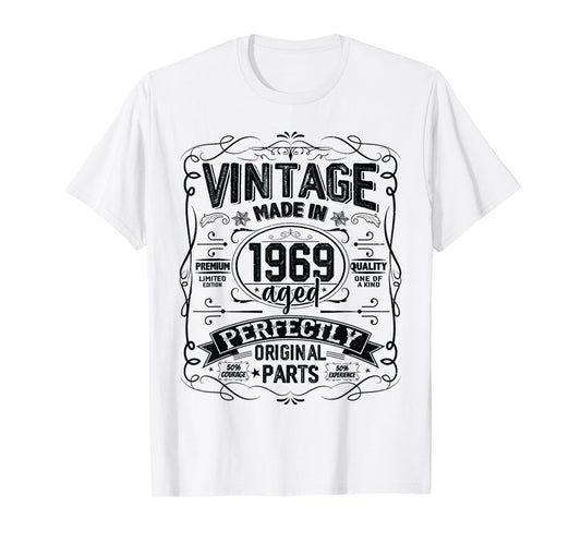 Vintage 1969 Classic 1969 Limited Edition Men Women Birthday T-Shirt