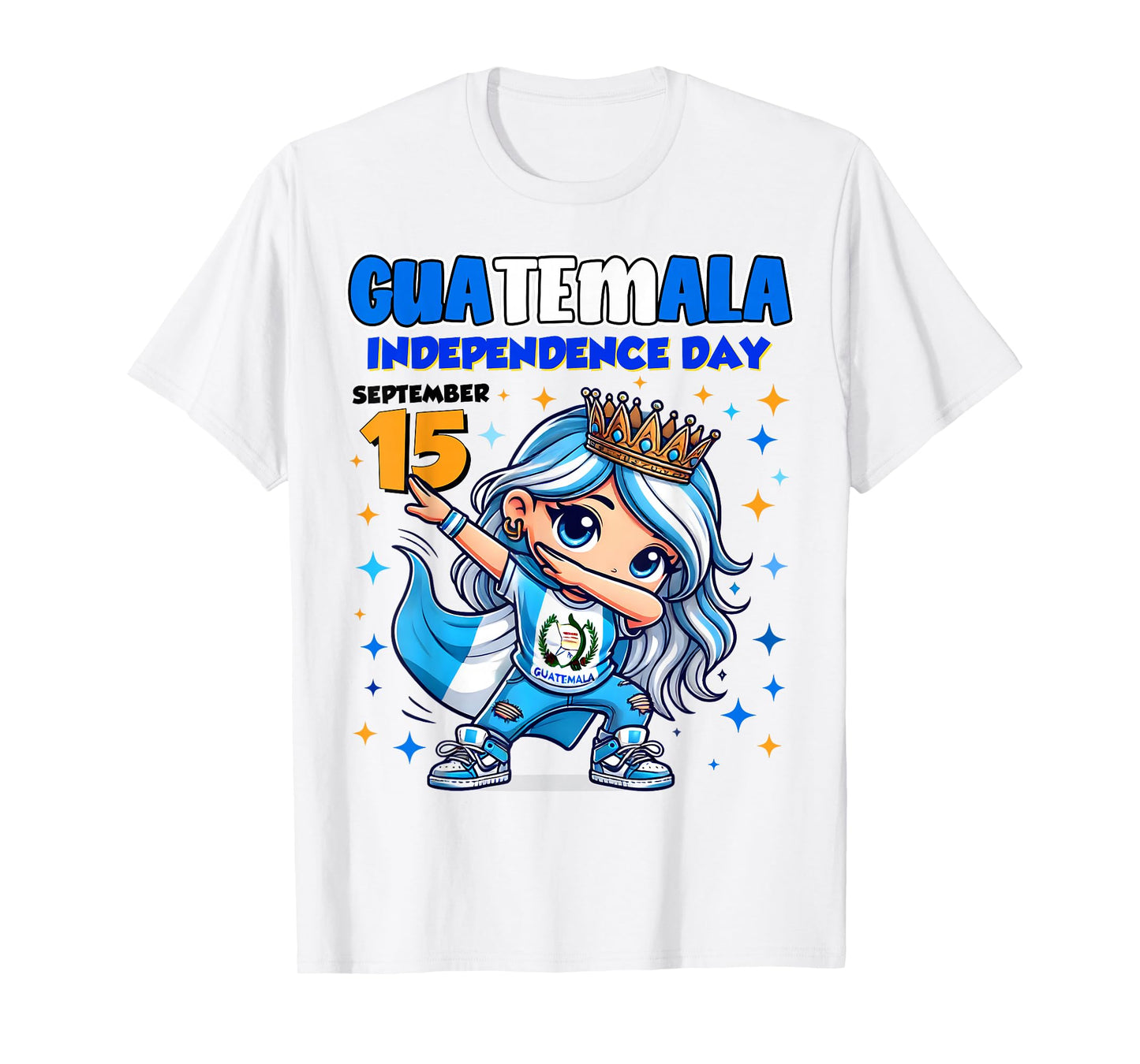 Guatemala Independence Day September 15 Celebration girls T-Shirt