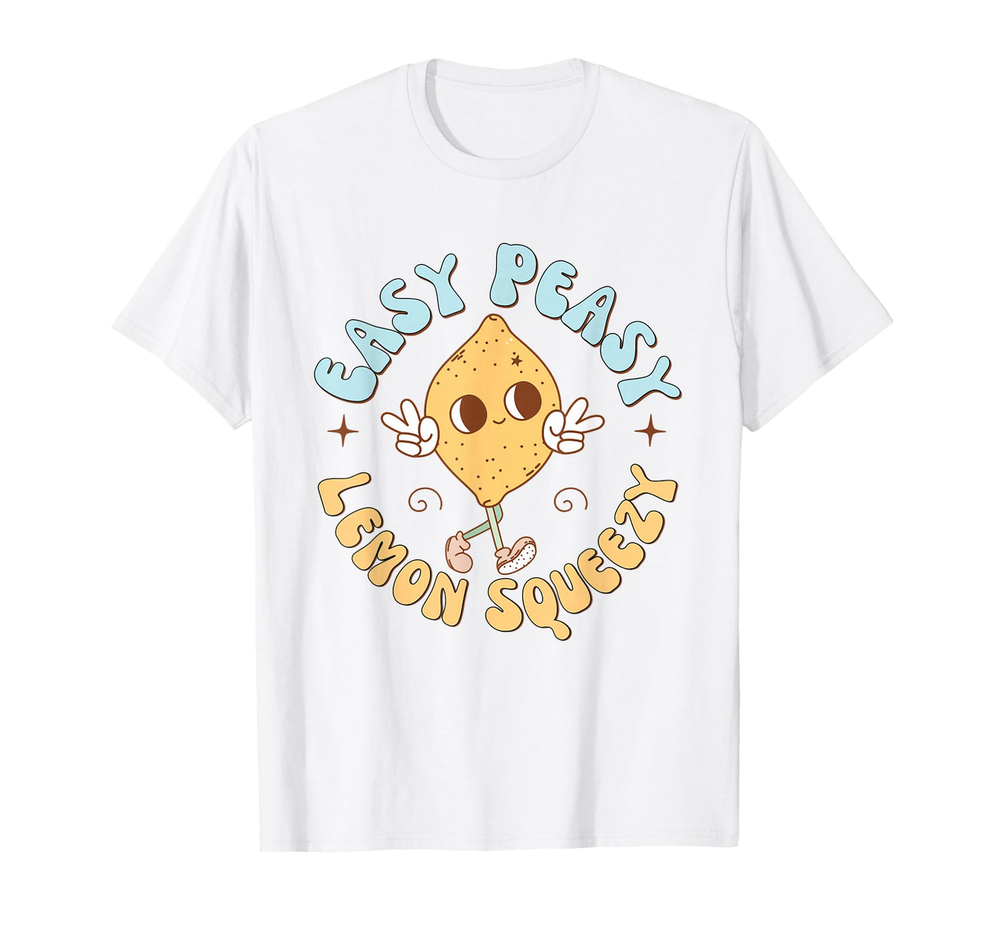 Retro Easy Peasy Lemon Squeezy Hello Summer Vacation Women T-Shirt