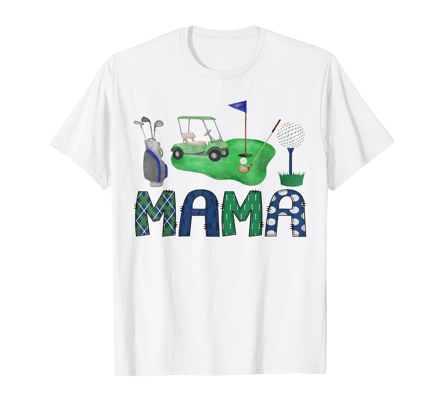 Mama Of The Birthday Boy Hole in One Golf Sport Matching T-Shirt