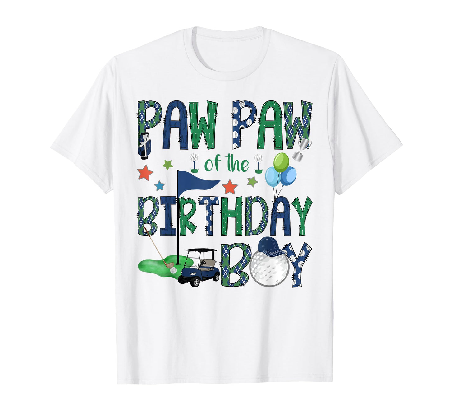 Paw Paw Of The Birthday Boy Hole In One Golf Lover T-Shirt