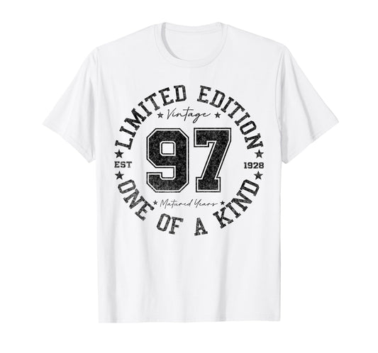 97 Year Old Gifts Vintage 1928 Limited Edition 97th Birthday T-Shirt
