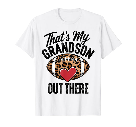 That's My Grandson Out There Football Mom Grandma Women T-Shirt