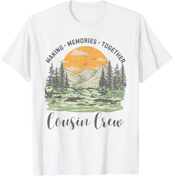 Cousin Crew Adventure Family Camping Vacation 2024 Men Women T-Shirt
