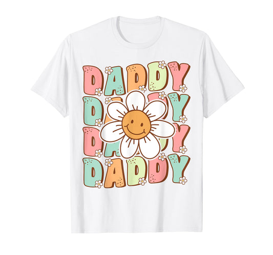 Groovy Daddy Matching Family Birthday Party Daisy Flower T-Shirt