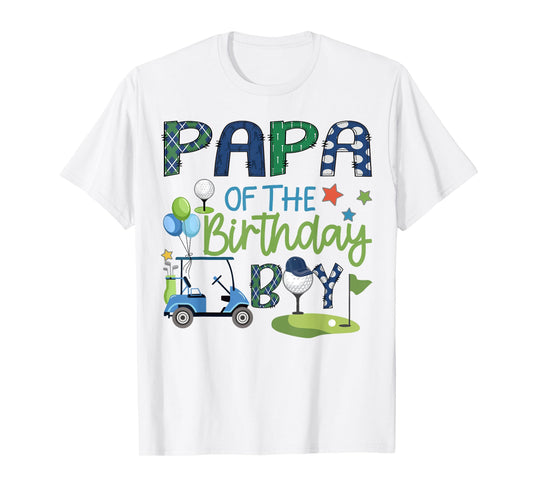 Papa Of The Birthday Boy Hole in One Golf Sport T-Shirt