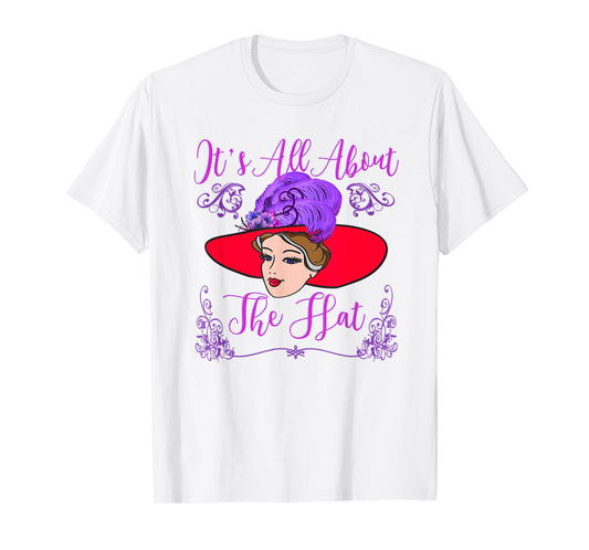 Red Hat It's All About the Hat Vintage Style T Shirt T-Shirt