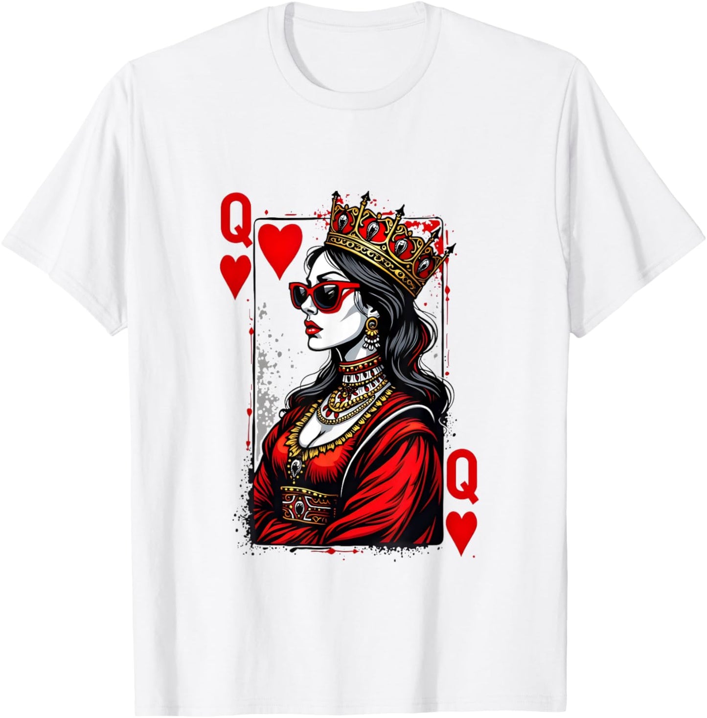 Queen Of Hearts Women Valentines Day T-Shirt