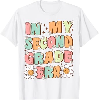 In My Second Grade Era Cute Groovy 2nd Grade Back to School T-Shirt