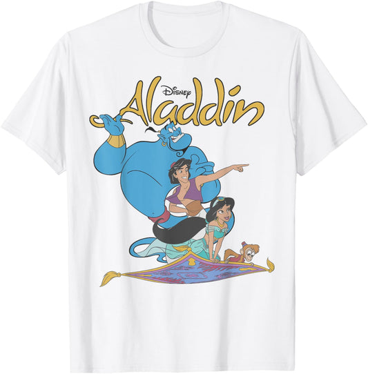 Disney Aladdin Vintage Group Shot Logo T-Shirt