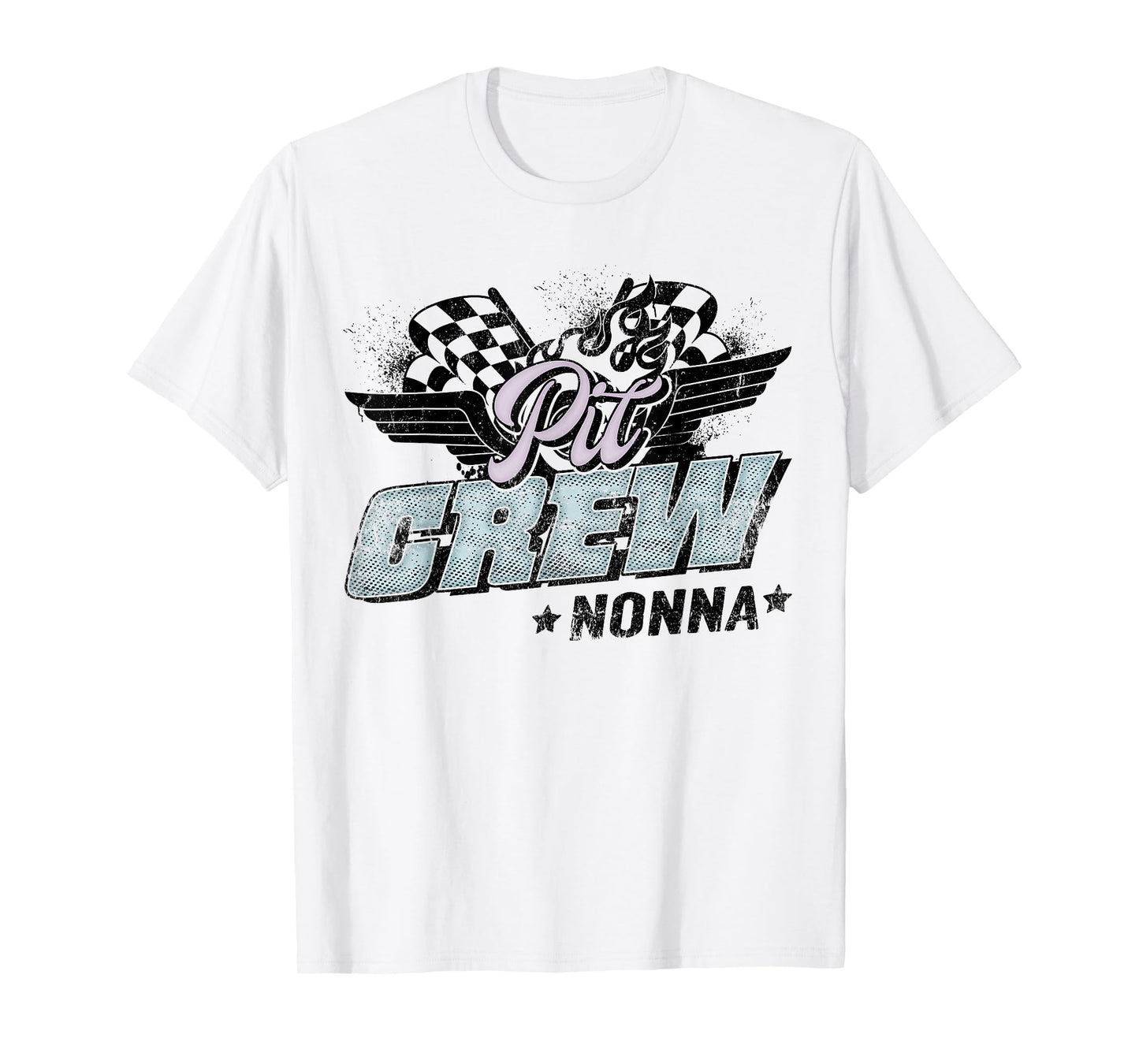 Pit Crew Nonna Race Car Birthday Family Race Car T-Shirt
