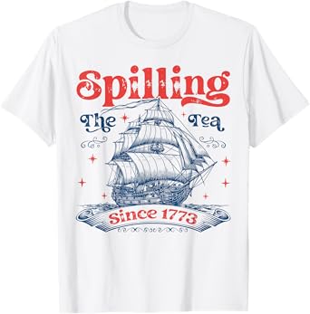 Vintage History Teacher Spilling The Tea Since 1773 T-Shirt