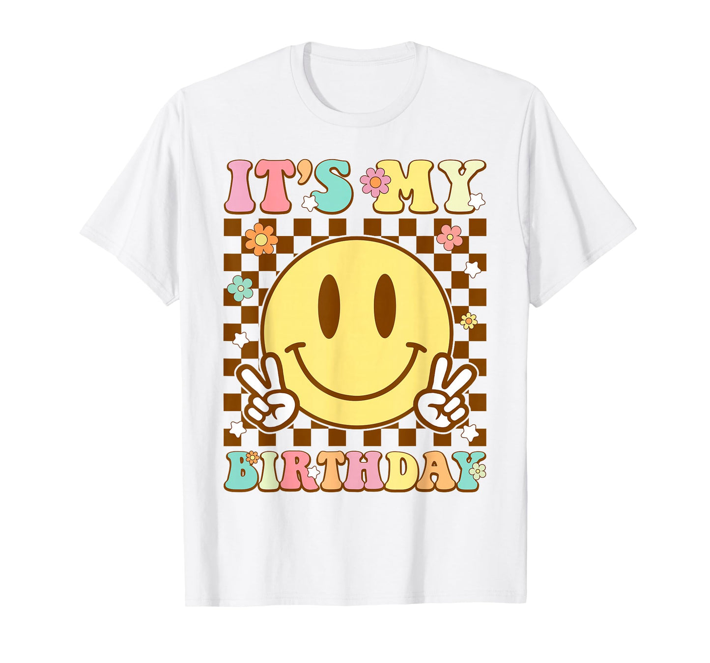 It's My Birthday Men Women Boys Girls Kid Retro Groovy Bday T-Shirt