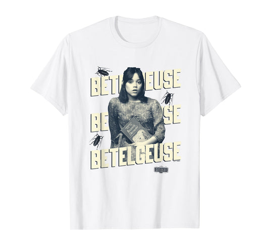 Beetlejuice Beetlejuice Astrid Holding Book Vintage T-Shirt
