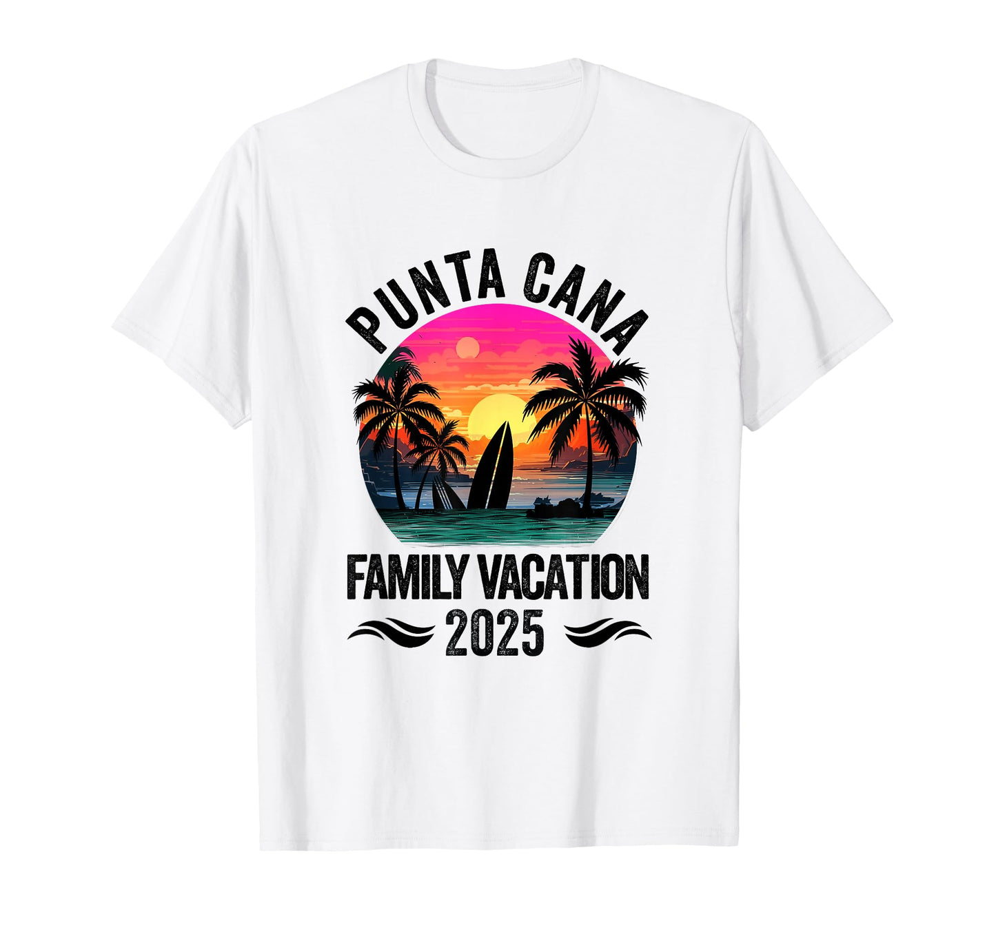 Punta Cana Family Vacation 2025 Matching Outfits Beach T-Shirt