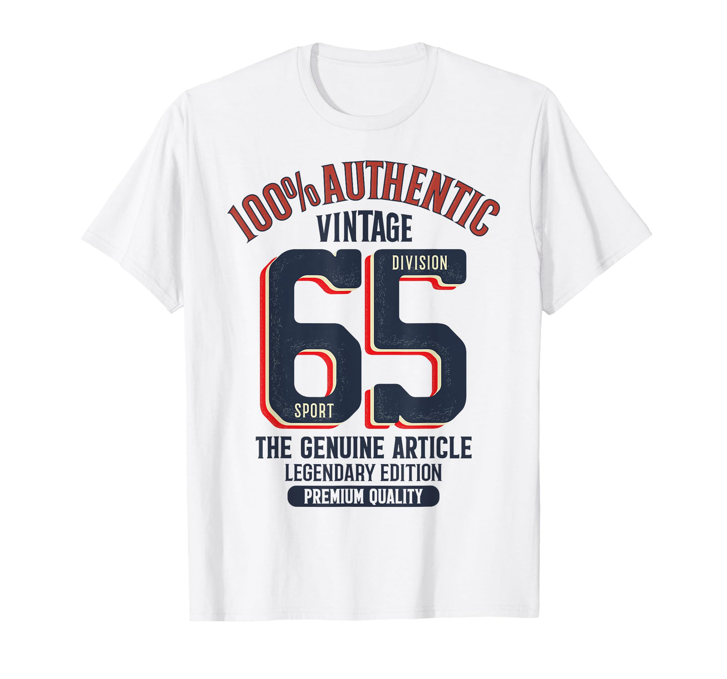 Vintage Sport Division 1965 - 60th Birthday Gift for Men T-Shirt
