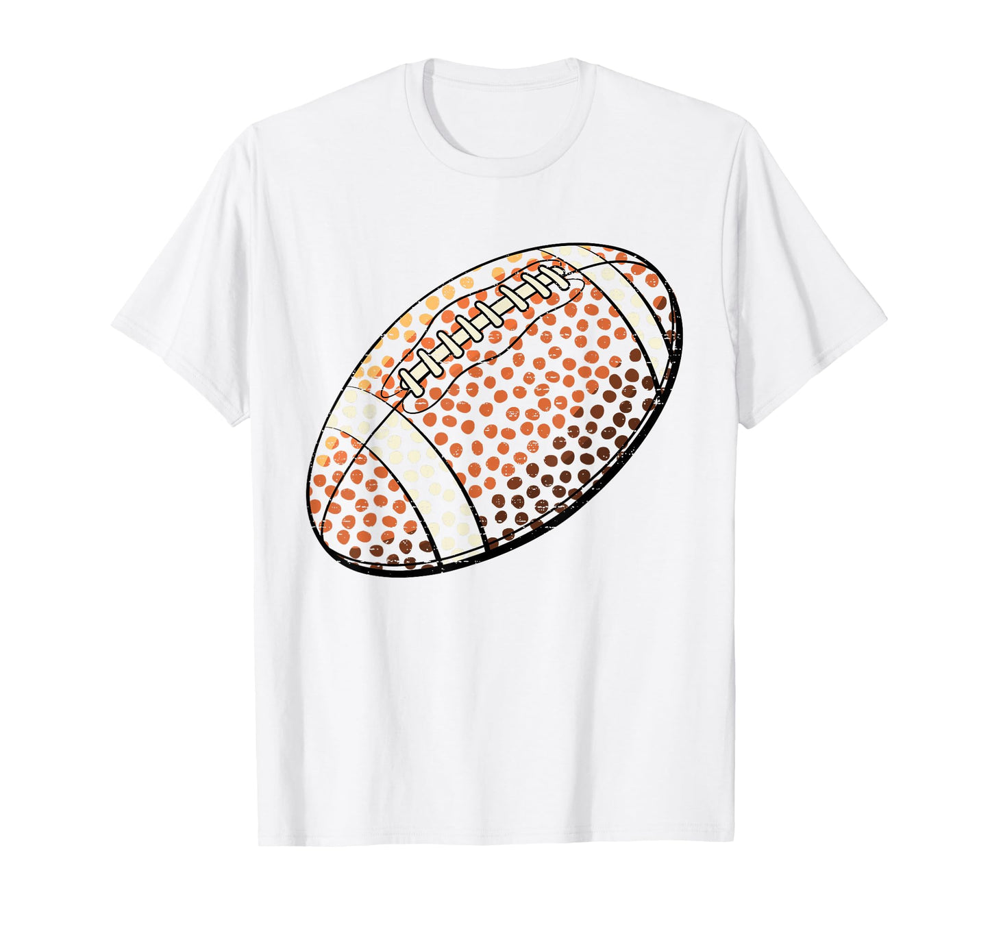 Happy Dot Day Football Colorful Polka Dots Boy Teen Youth T-Shirt
